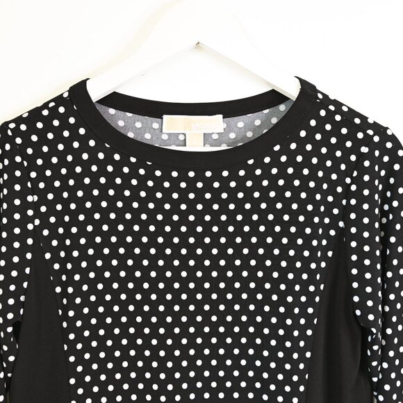 MICHAEL MICHAEL KORS Black and White Polka Dot Dress - Size Small - Picture 6 of 9
